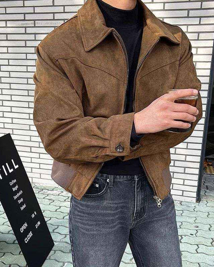 Giacca Elegante in finta pelle di Camoscio