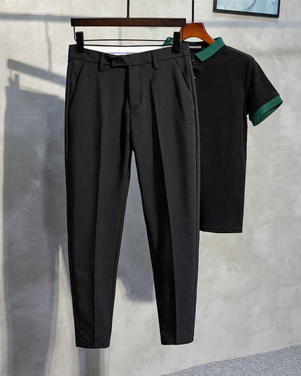 Pantaloni eleganti taglio moderno beige inclusi nel bundle Old Money, stile sartoriale italiano