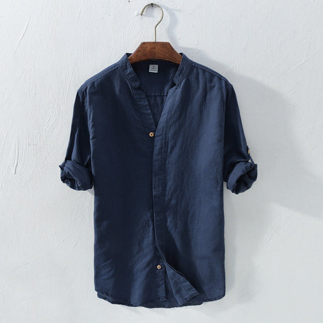 Camicia Coreana in Lino | Maison MB & Co.
