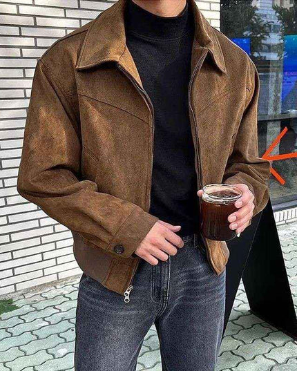 Giacca Elegante in finta pelle di Camoscio